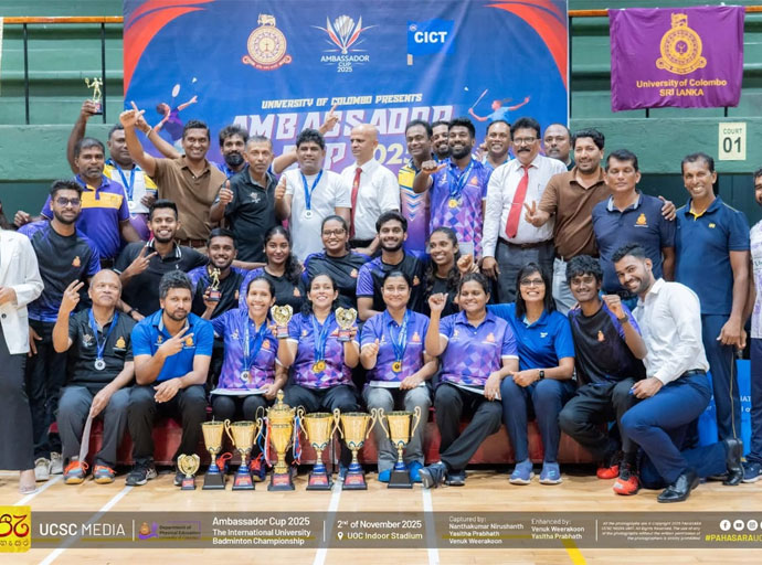 2025 තානාපති කුසලාන බැට්මින්ටන් තරගාවලියේ සමස්ථ ශූරතාවය කොළඹ විශ්වවිද්‍යාලයට
