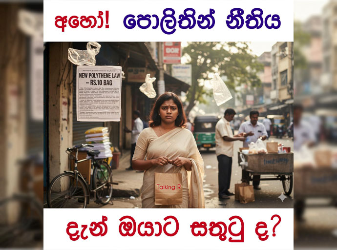 අහෝ පොලිතින් නීතිය...!