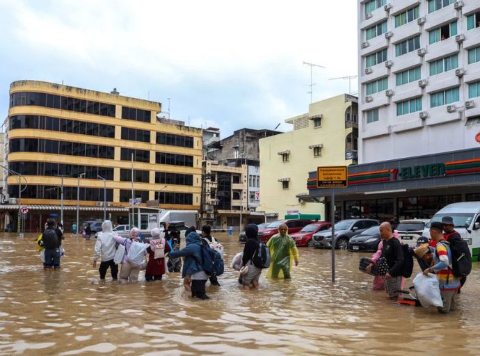 තායිලන්තය, ඉන්දුනීසියාව සහ මැලේසියාව ජලයෙන් යට වේ