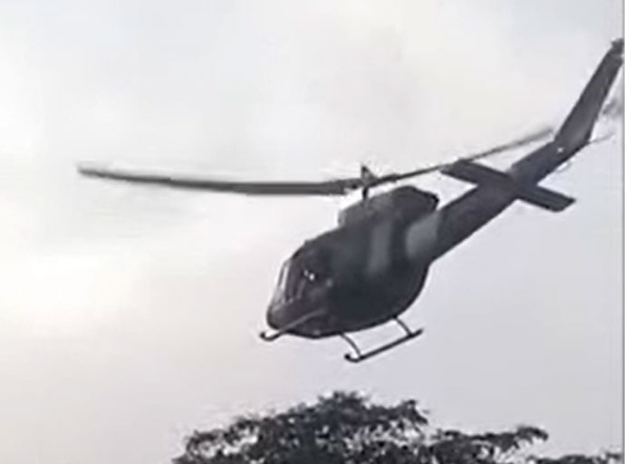 සහන මෙහෙයුම් සඳහා එක්වුණු ගුවන් හමුදා හෙලිකොප්ටරයක් කඩා වැටෙයි