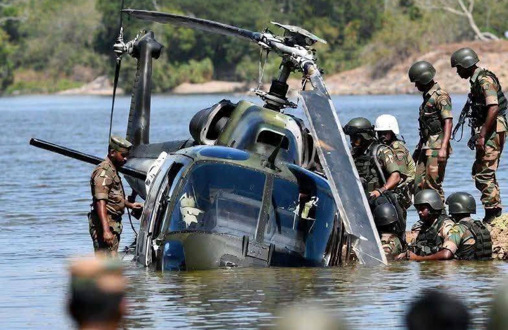 ලුණුවිල හෙලිකොප්ටර් අනතුරින් ගුවන් නියමුවා ජීවිතක්ෂයට 