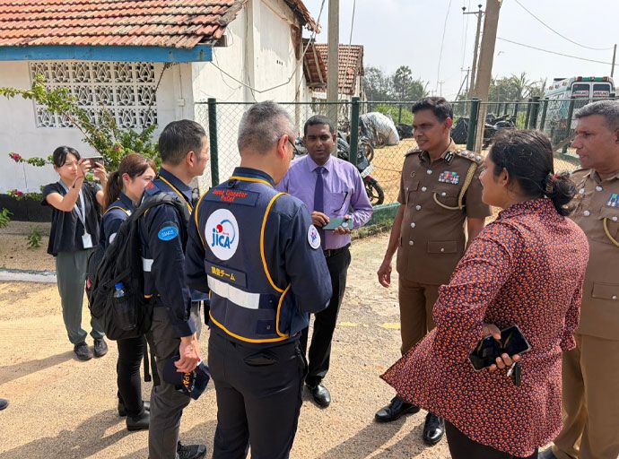 ජපානයේ හදිසි ආපදා කළමනාකරණය පිළිබඳ විශේෂඥයින් සහ වෛද්‍ය වෘත්තිකයින් 31ක් දිවයිනට