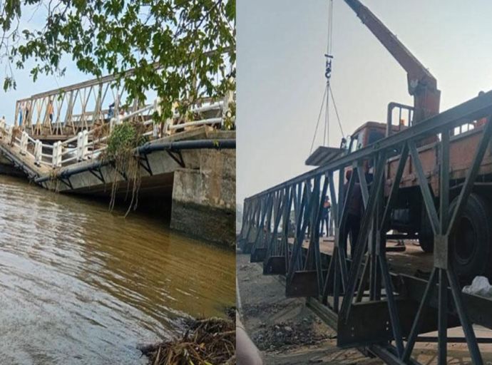 තබ්බෝවේ කඩාවැටුණු පාලම වෙනුවට කොන්ක්‍රීට් පාලමක් 