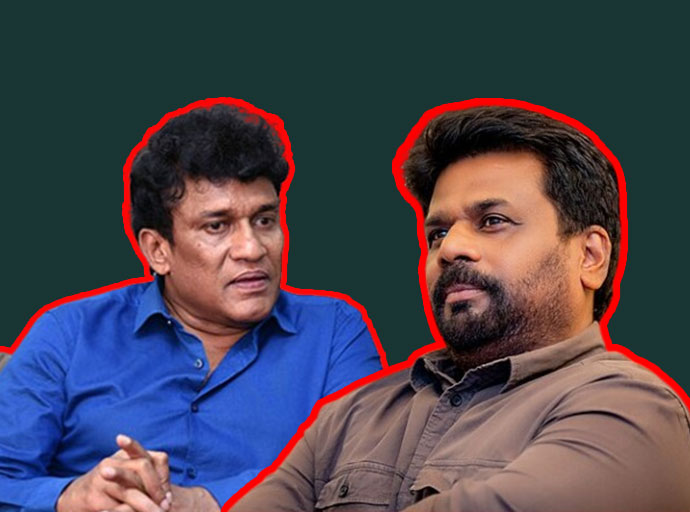 සජිත්ලා සභාවෙන් පිටවෙද්දී අනුර හමුවූ විපක්ෂ මන්ත්‍රී