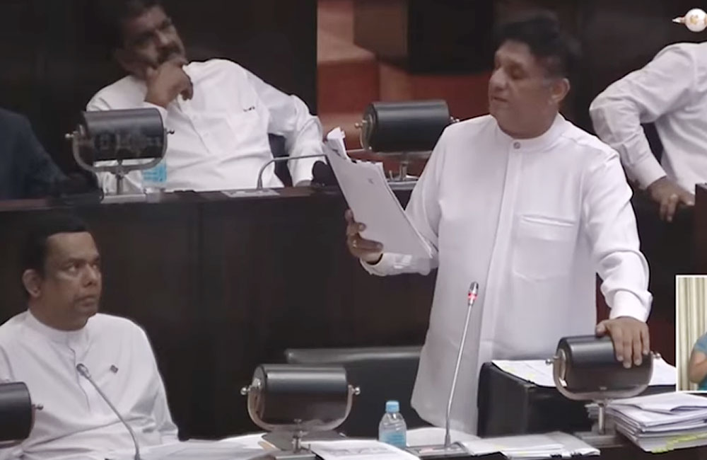 මම ඉදිරිපත් කරන කරුණු ධනාත්මකව බාරගන්න - සජිත් රජයට කියයි