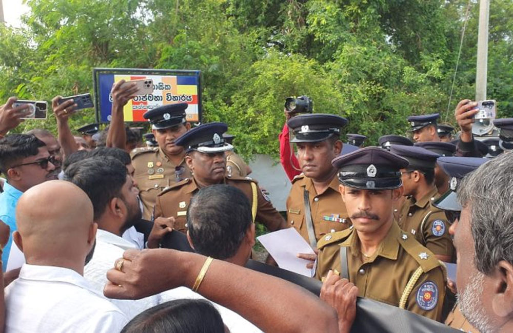 යාපනය තිස්ස විහාරය ඉදිරිපිට විරෝධතාවයේ නවතම තත්ත්වය