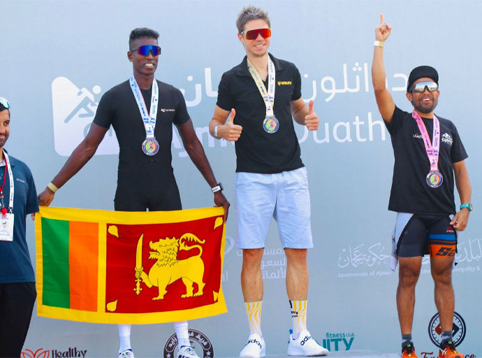 ඉන්දික ගමගේ, Ajman Duathlon 2026 තරග ඉසව්වේ රිදී පදක්කම දිනාගනී