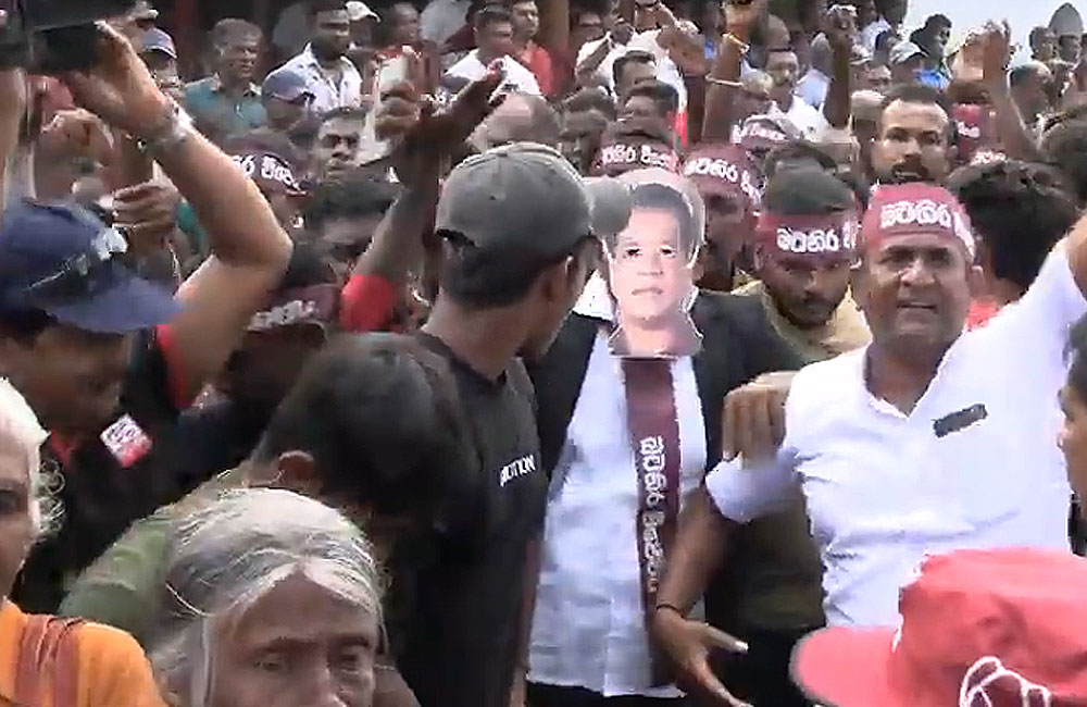 තඹුත්තේගම පොහොට්ටු රැළියකට පොලිසියෙන් බාධා