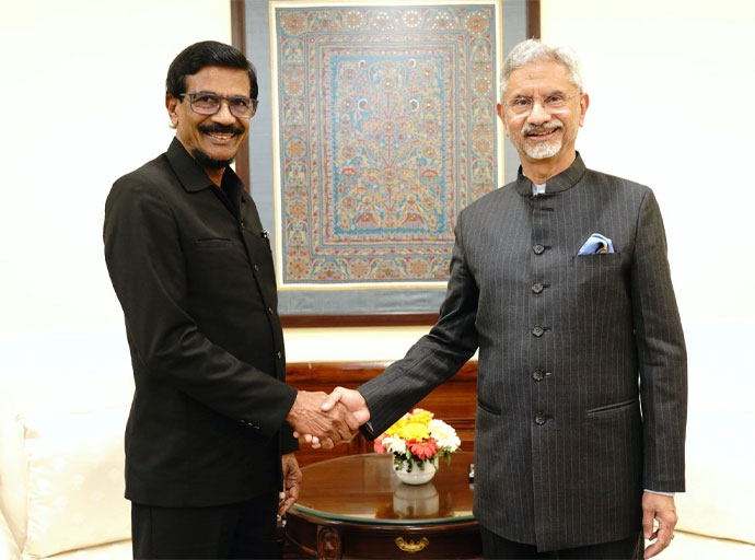 ජවිපෙ ප්‍රධාන ලේකම් සහ ඉන්දීය විදේශ ඇමති අතර හමුවක්