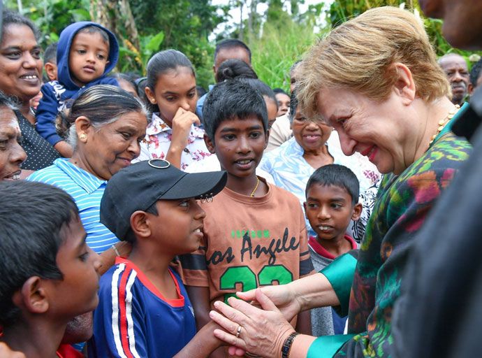 ජාත්‍යන්තර මූල්‍ය අරමුදලේ (IMF) කළමනාකාර අධ්‍යක්ෂිකා, දිට්වා සුළිකුණාටුව සමයේ නාය යාමට ලක්වූ ස්ථාන නීරීක්ෂණය කරයි