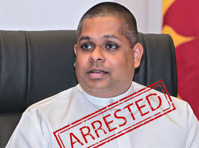 සජින් වාස් අත්අඩංගුවට