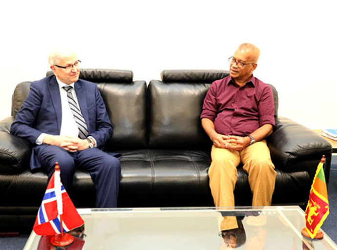 මෙරට කෘෂි අපද්‍රව්‍යවලින් ගෑස් නිෂ්පාදනයට නෝර්වේ රජයේ අවධානය