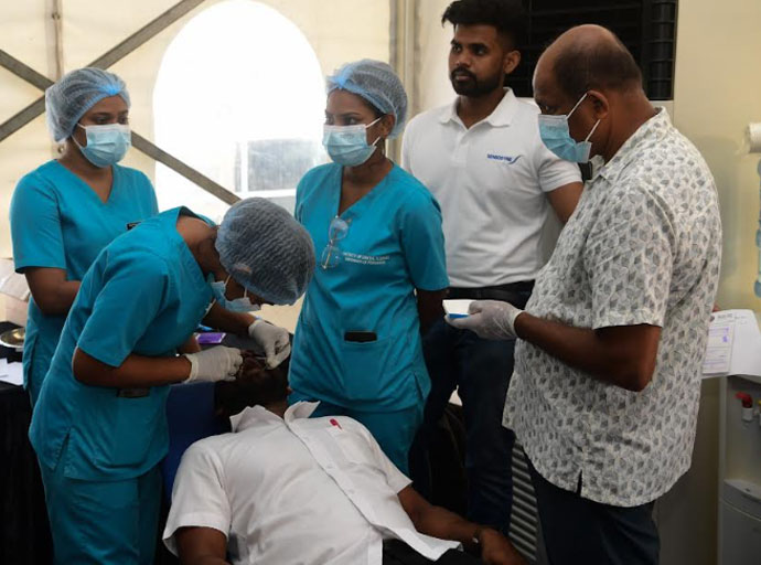 අදට (20) යෙදුණ ලෝක මුඛ සෞඛ්‍ය දිනය ගාලු මුවදොර පිටියේ දී