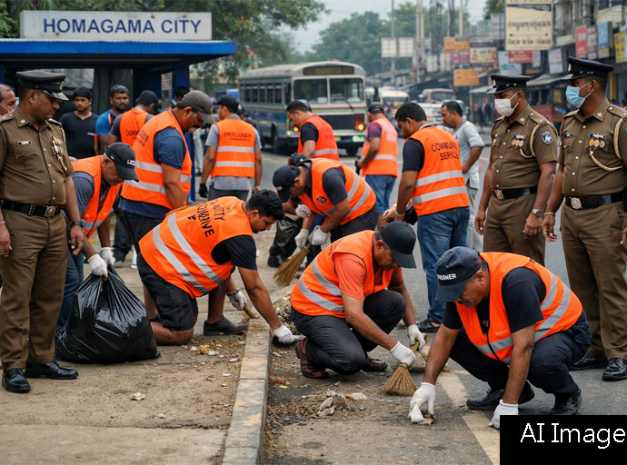 කෝටිපති ව්‍යාපාරිකයින් 23කට හෝමාගම නගරයේ  ප්‍රජා සේවය කිරීමට අධිකරණ නියෝගයක්