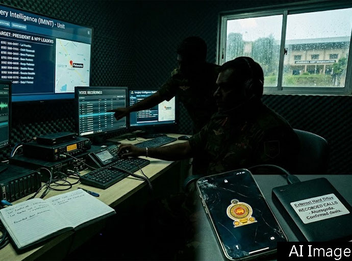 ජනාධිපති සහ මාලිමා ප්‍රබලයින් ගේ දුරකතනවලට සවන් දෙන හමුදාපති...!