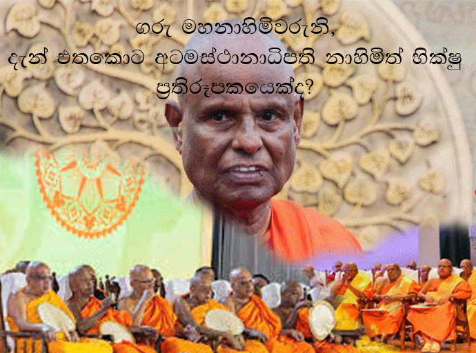 අතිගරු මහනාහිමිවරුනි, අටමස්ථානාධිපති නාහිමිත් භික්ෂු ප්‍රතිරූපකයෙක් නොවේ ද...?