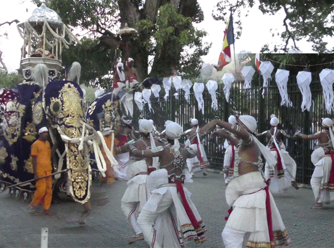 ශ්‍රී දළදා මාලිගාවේ වෙසක් පෙරහැර වීදි සංචාරයට එක්වේ