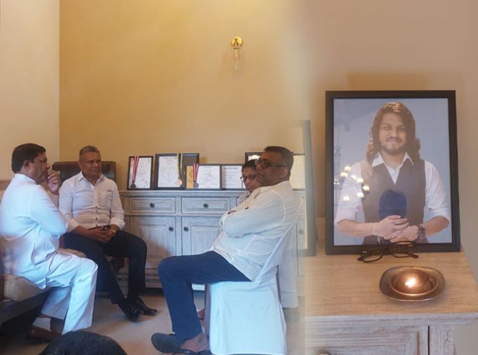 වජිර අබේ වර්ධන, කුමාරප්පෙරුම ගේ පුතා ගේ වියෝව සම්බන්ධයෙන් ශෝකය පළ කරයි; රනිල් ද දුරකතනයෙන් සොව පළ කරයි