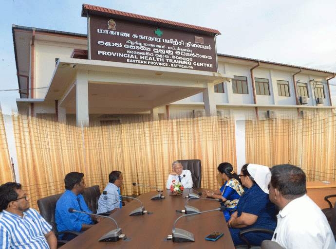 නැගෙනහිර පළාත් සෞඛ්‍ය පුහුණු මධ්‍යස්ථානය ජාතික මට්ටමේ සෞඛ්‍ය කාර්ය මණ්ඩල පුහුණු මධ්‍යස්ථානයක් ලෙස සංවර්ධනයට සැලසුම්
