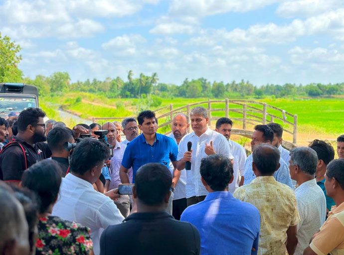 දිලිත් ජයවීර, ගොවීන් ගේ ගැටලුවට මැදිහත් වීමට පොරොන්දු වෙයි