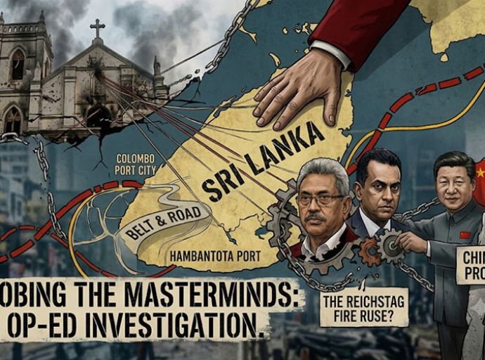 2019 පාස්කු ප්‍රහාරය පිටුපස තිබූ ලෝක බලවතුන් ගේ දේශපාලන බලපෑම්, ලංකාවේ බුද්ධි අංශවල ක්‍රියාකලාපය සහ චීනය-රාජපක්ෂ සමග පැවති රහසිගත සම්බන්ධතා