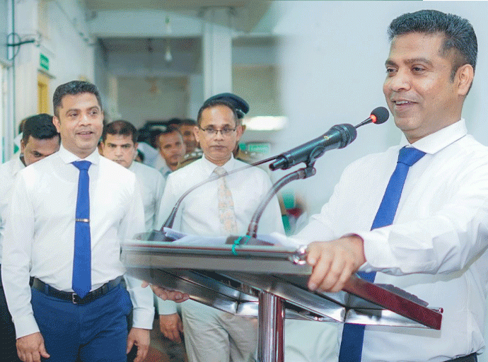සෞඛ්‍ය හා ජනමාධ්‍ය අමාත්‍යවරයා  කෑගල්ල දිස්ත්‍රික් මහ රෝහලේ අවශ්‍යතා සොයා බැලීමේ නිරීක්ෂණයක