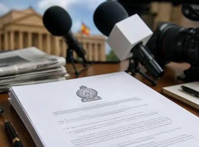 ශ්‍රී ලංකා වරලත් මාධ්‍ය වෘත්තිකයන්ගේ ආයතන පනත් කෙටුම්පත පාර්ලිමේන්තුවට