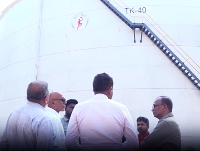 ත්‍රිකුණාමලය තෙල් ටැංකි සහ නල මාර්ග සංවර්ධන කටයුතු බලශක්ති අමාත්‍යවරයා ගේ නිරීක්ෂණයට  