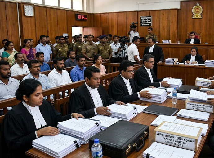 පාස්කු නඩුවේ විත්තිකරුවන් අට දෙනකු විත්තියේ ලිඛිත දේශන ගොනු කරති