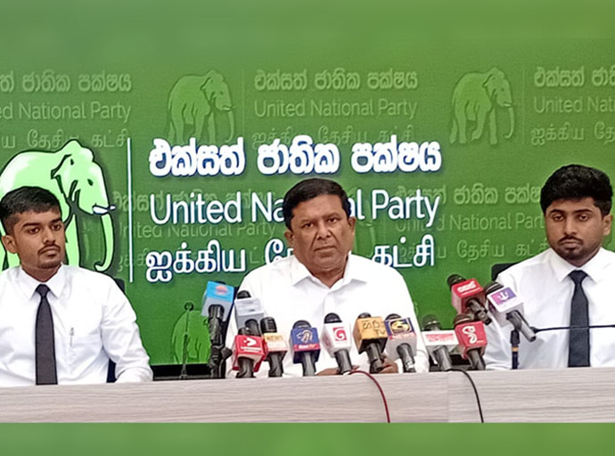 වසර 20 ක කාලයක් ඉලක්ක කරගෙන එජාපයෙන් හරිත පත්‍රිකාවක්