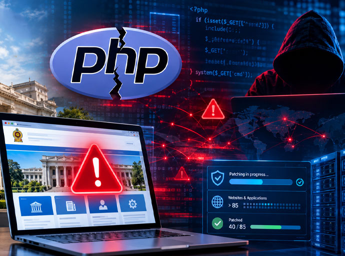 PHP ආරක්ෂක දෝෂයක් නිසා රජයේ වෙබ් අඩවි රැසකට සයිබර් අවදානමක්! ! – ‘GovTech’ ආයතනයෙන් ක්ෂණික පියවර
