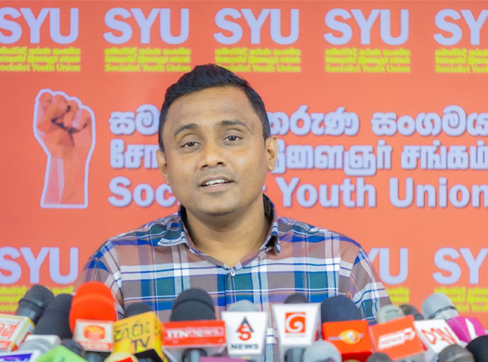 “දේශපාලනිකව අනාථ වුණ කණ්ඩායම් ජාතිවාදය, ආගම්වාදය අවුස්සන්න පටන් අරන්” - සමාජවාදී තරුණ සංගමය 