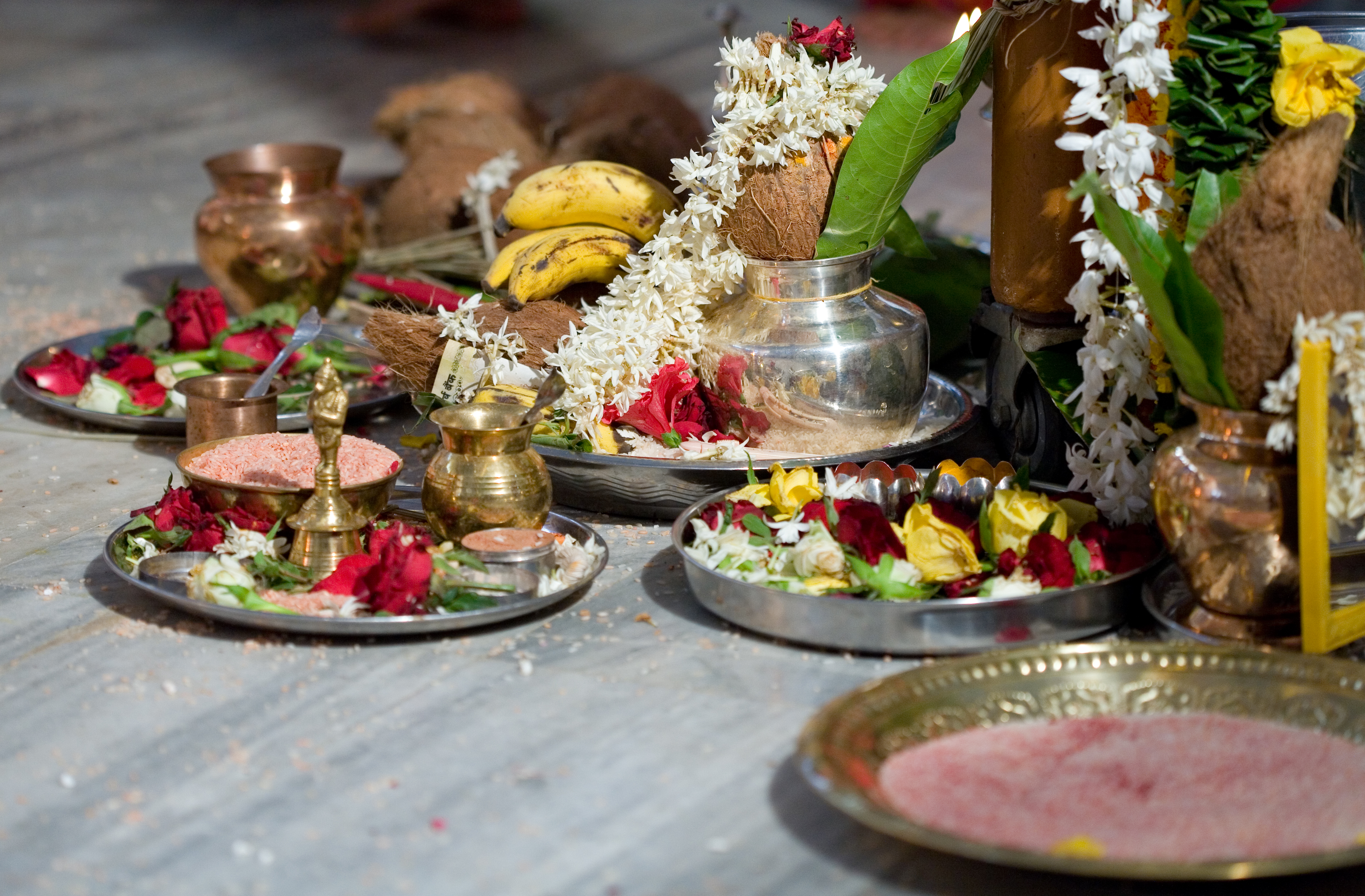 Pooja materials for Hindu rituals