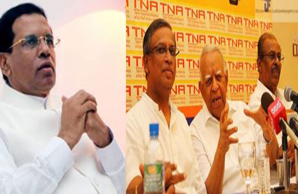 TNA මන්ත්‍රීවරුන්ට සිරිසේනගෙන් කඩවෙන පොරොන්දුවක් !