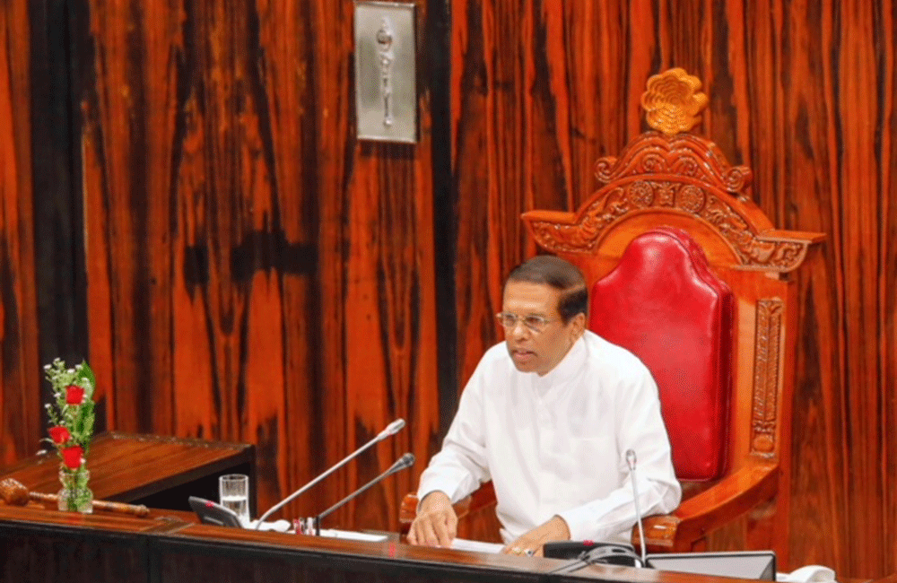 පාර්ලිමේන්තුව විසුරුවා හැරීමේ අදහසක් ?