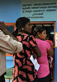 polling booth 2018 srilanka