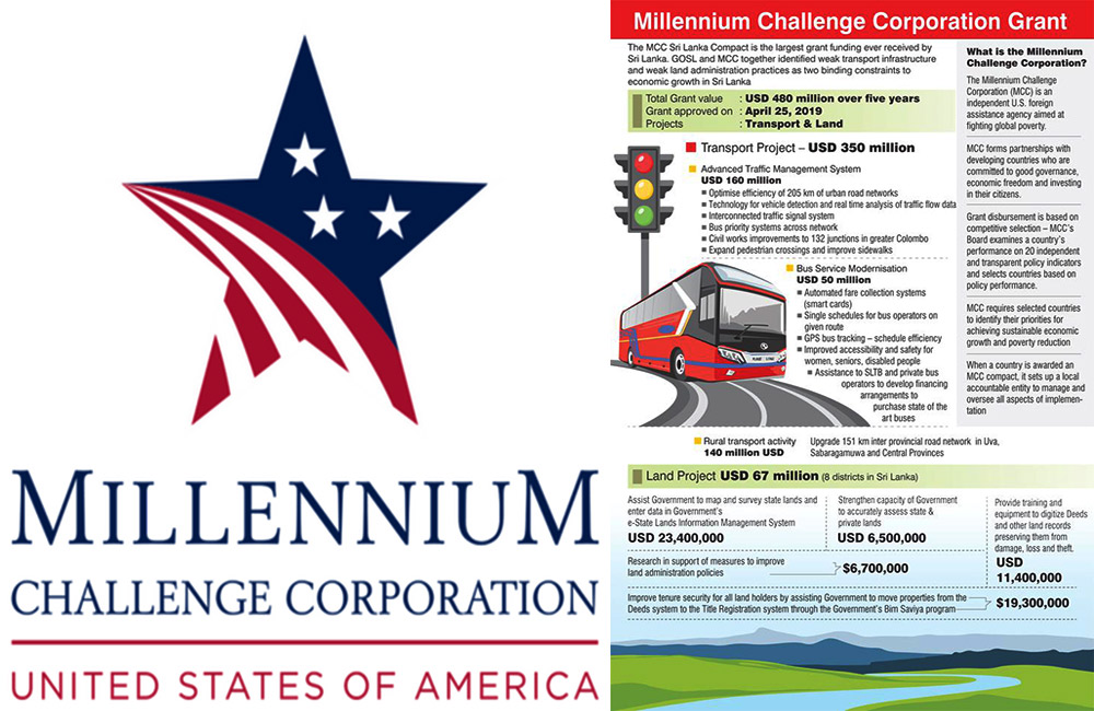 MCC වෙතින් ඇමරිකානු ඩොලර් මිලියන 480 ක ප්‍රදානය ගන්න : කැබිනට් අනුමැතිය !