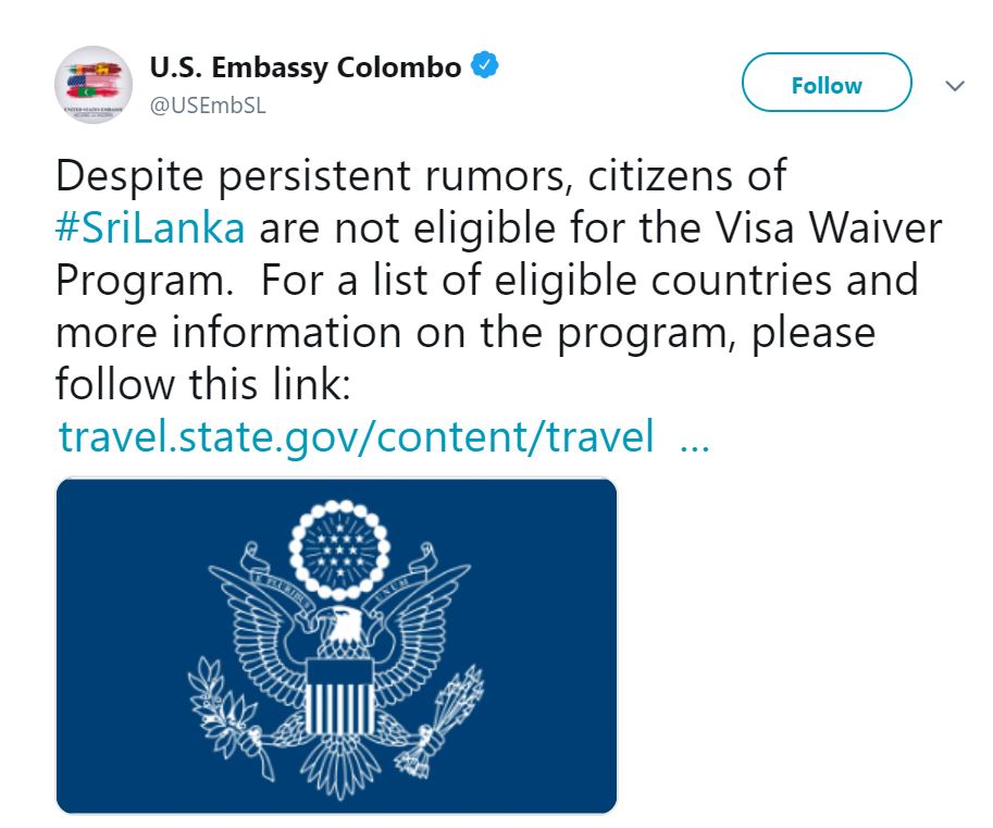US Embassy Colombo