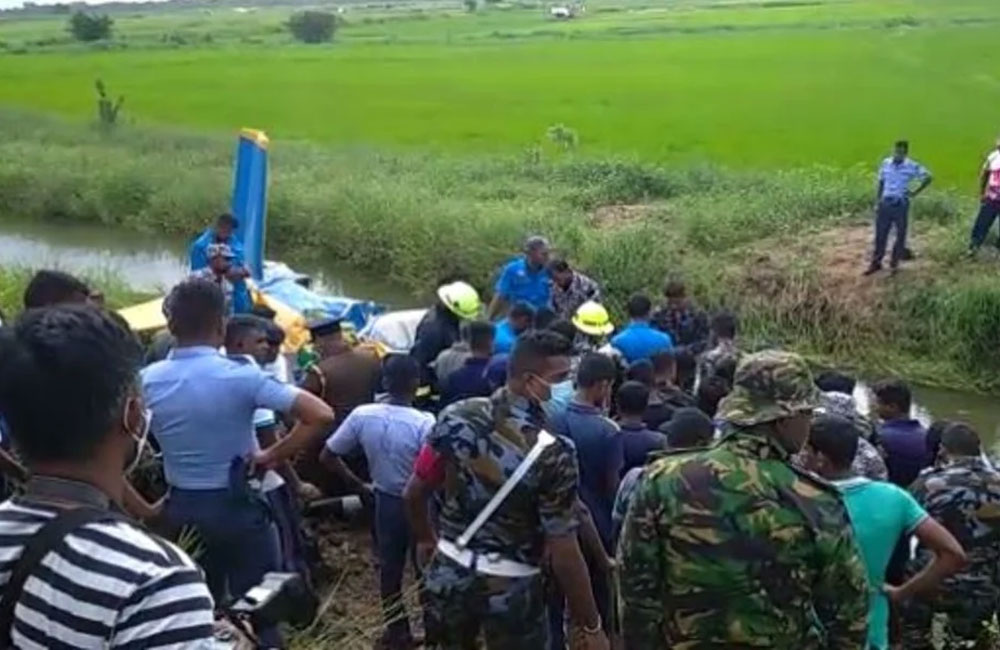 අනතුරකට ලක් වූ පුහුණු ගුවන් යානයේ නියමුවා මරුට