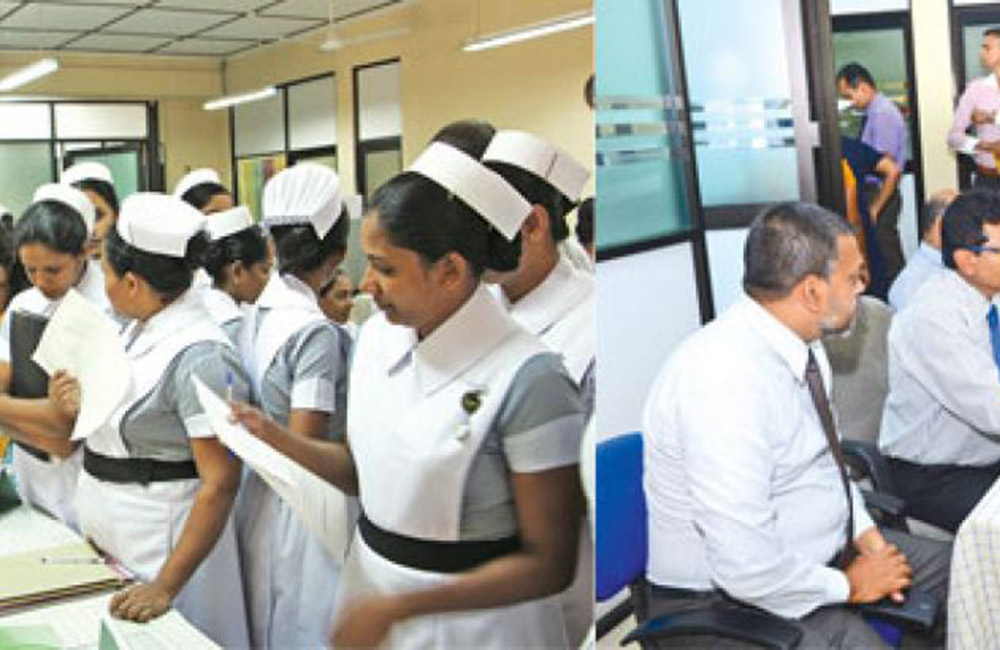  සෞඛ්‍ය කාර්ය මණ්ඩල අසනීප වුණොත් ඇති වන තත්ත්වය කුමක්ද ?