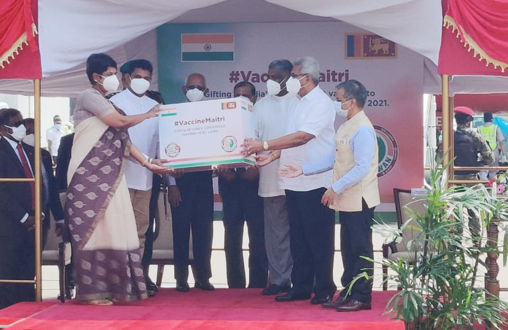 ඉන්දියාව කියපු විදියට වැක්සීන් මෛත්‍රිය එවයි  (ඡායාරූප )