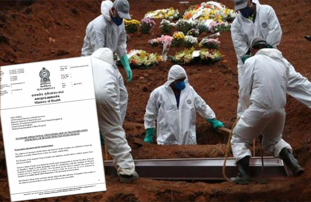 කොවිඩ්-19 මළ සිරුරු භූමදානය: මාර්ගෝපදේශ නිකුත් කෙරේ