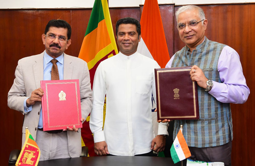 ඉන්දීය රජය සමග අවබෝධතා ගිවිසුමක්