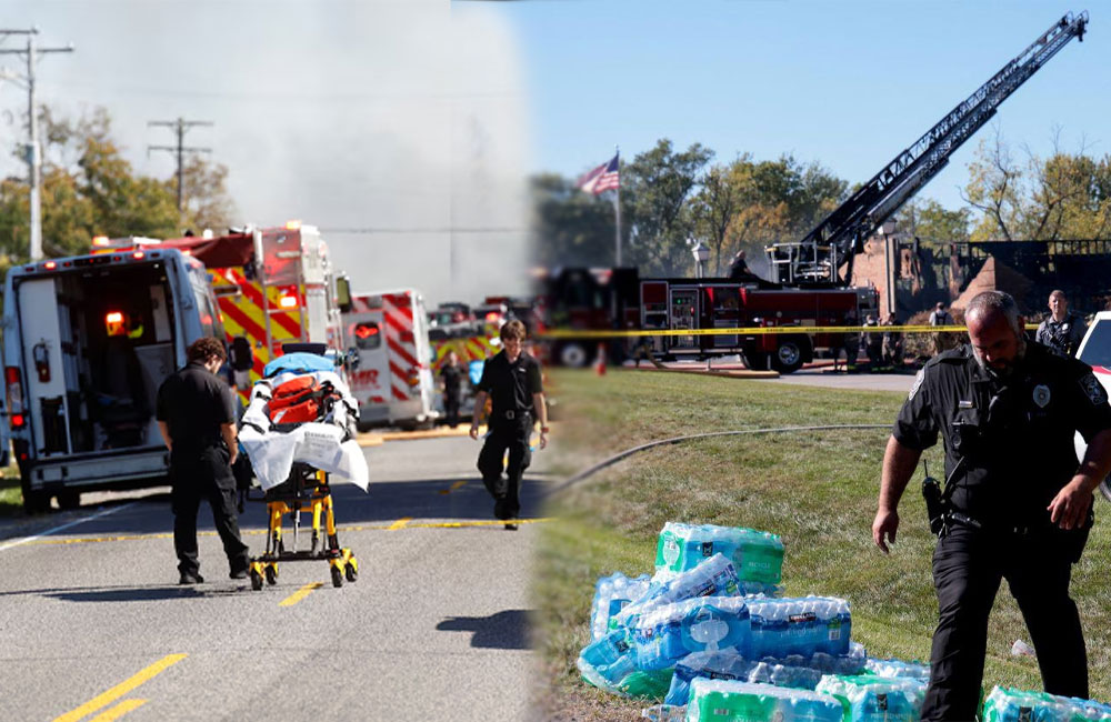 මිචිගන් කිතුණු දේවස්ථානයක වෙඩි තැබීමක්; 4ක් නසී; දේවස්ථානයත් ගිනිබත්
