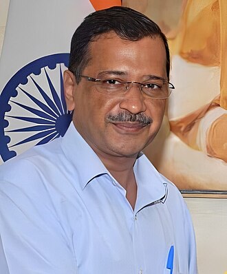 Arvind Kejriwal 2022 Official Portrail AI enhanced