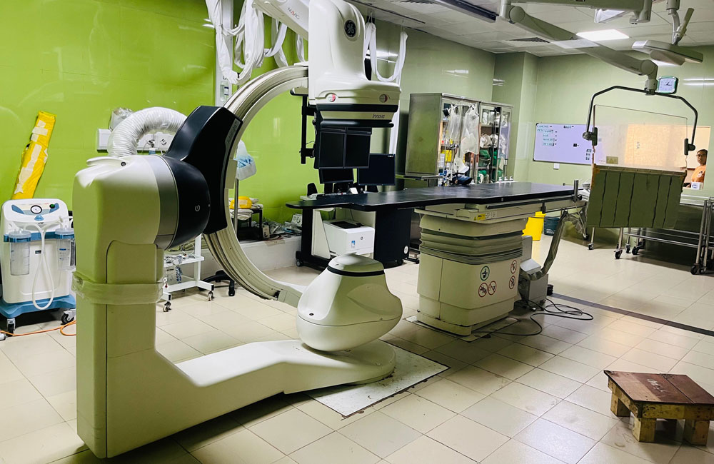 කළුතර ශික්ෂණ රෝහලේ හෘද කැතීටරකරණ ඒකකයේ (Cath Lab) කටයුතු නවතා දමයි.