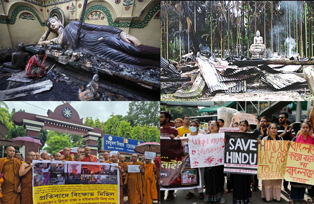 බංග්ලාදේශයේ හින්දු සහ බෞද්ධ සුළුතරයන්ට එරෙහි ප්රචණ්ඩත්වය හෙළාදකිනවා - විමල් වීරවංශ